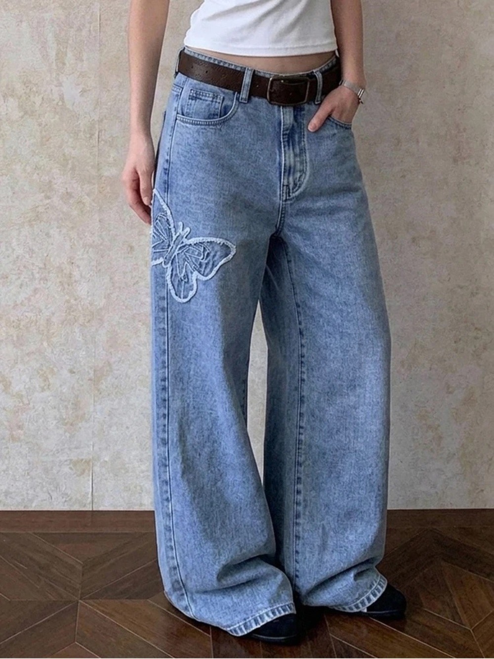 Gap Kids High Rise Wide-Leg Jeans